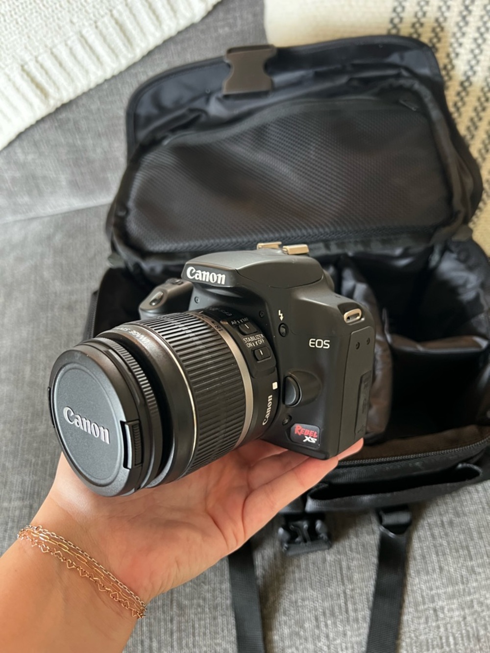 Canon EOS Rebel XS DSLR Camera in Black with Canon Lens